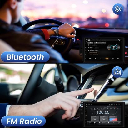 QLED Car Stereo for Chevy Silverado/SSR/Tahoe 2003–2006, GMC Sierra/Yukon 2003–2006, Hummer H2 2003–2007 | CarPlay & Android Auto | Steering Wheel Control | Free Backup Camera - Image 3