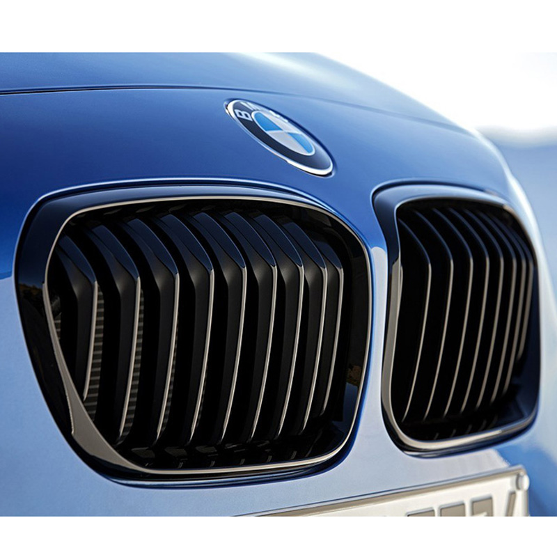2016-2019 F20 F21 FACELIFT LCI 1-Series Liftback Front Replacement Grille Gloss Black Color - Image 3