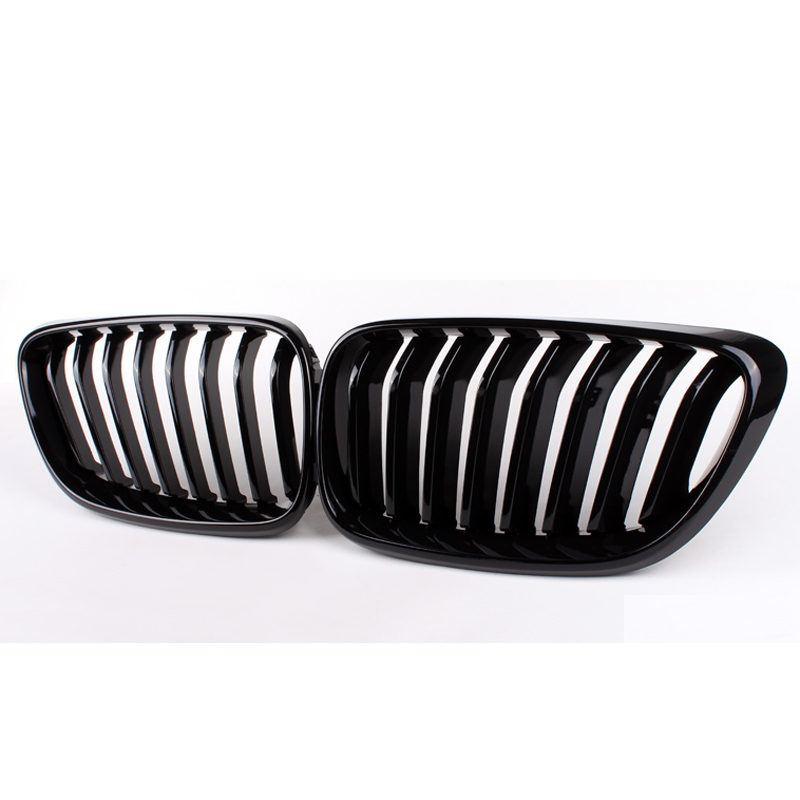 2014-2018 BMW F22 F23 2-Series Use Front Kidney Replacement Grille in Gloss Jet Black Color